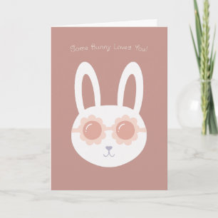 Ein Hase liebt dich braun Karte