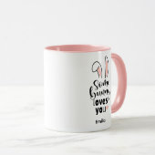 Ein Hase liebt dich Frohe Ostern Geschenk Tasse (VorderseiteRechts)