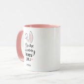 Ein Hase liebt dich Frohe Ostern Geschenk Tasse (Vorderseite Links)