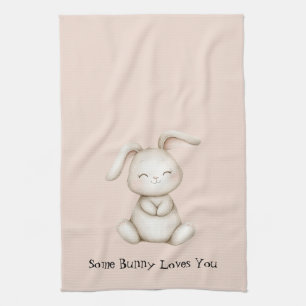 Ein Hase liebt dich Geschirrtuch