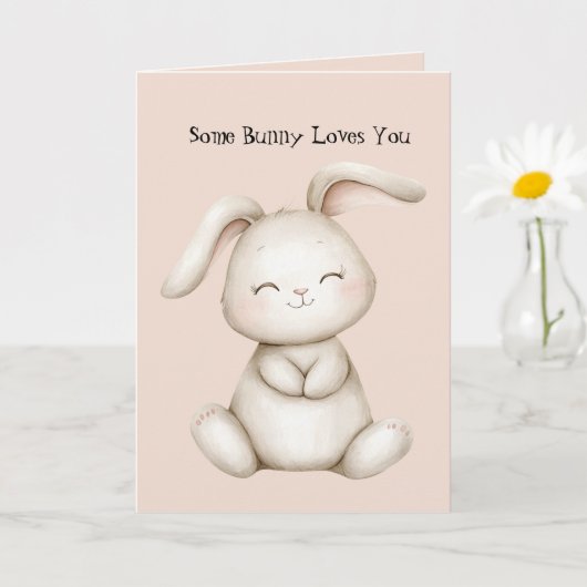 Ein Hase liebt dich Karte (Kleine Pflanze)