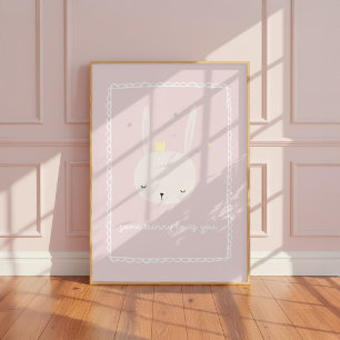 Ein Hase liebt dich Mädchenzimmer Kinderzimmer Kun Poster