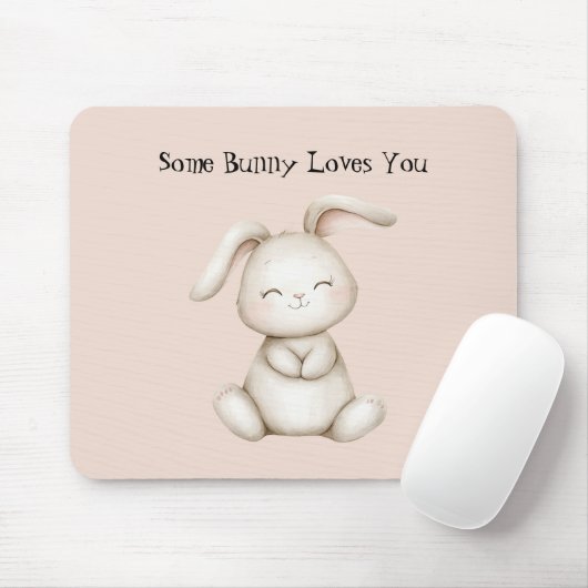 Ein Hase liebt dich Mousepad (Mit Mouse)