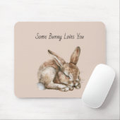 Ein Hase liebt dich Mousepad (Mit Mouse)