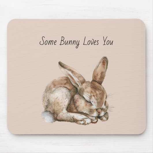 Ein Hase liebt dich Mousepad (Vorne)