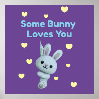 Ein Hase liebt dich Poster