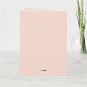 Ein Hase liebt dich Rosa Karte (Rückseite)