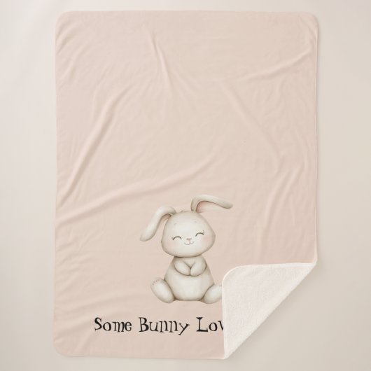 Ein Hase liebt dich Sherpadecke (Vorderseite)