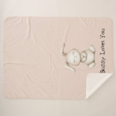 Ein Hase liebt dich Sherpadecke (Vorderseite (Horizontal))