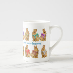 Ein Hase liebt dich! Spezialtasse Porzellantasse