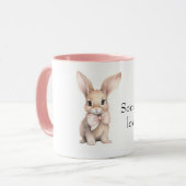 Ein Hase liebt dich Tasse (Vorderseite Links)