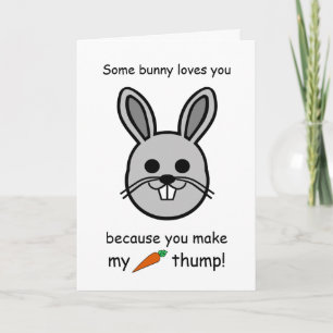 Ein Hase liebt dich, Valentinstag-Hase Karte