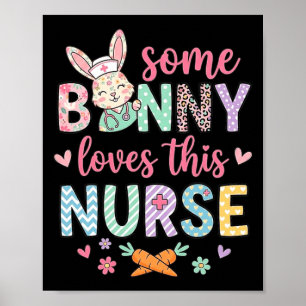 Ein Hase liebt diese niedliche Krankenschwester lu Poster