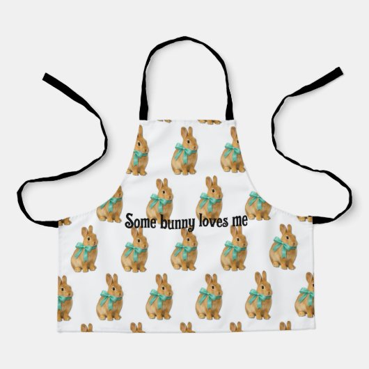 Ein Hase liebt mich Schürze (Vorderseite)