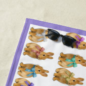 Ein Hase liebt mich! Strandtuch (Beispiel)