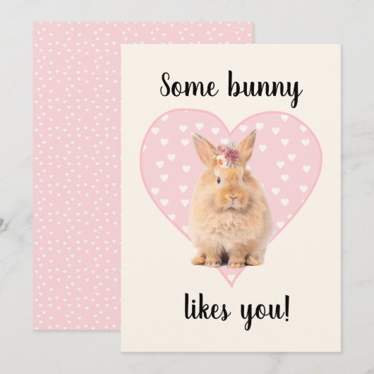 Ein Hase mag dich Dankeskarte (Vorne/Hinten)