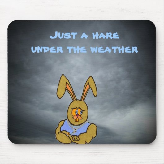 Ein Hase unter dem Wetter Mousepad (Vorne)
