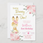 Ein Hase verwandelt die Einladung eines Mädchens z (Vorderseite)