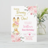 Ein Hase verwandelt die Einladung eines Mädchens z (Stehend Vorderseite)