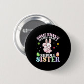 Ein Hase wird eine mittlere Osterschwester sein P Button (Vorne & Hinten)