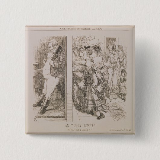 Ein 'hässliches Rush Button (Vorderseite)