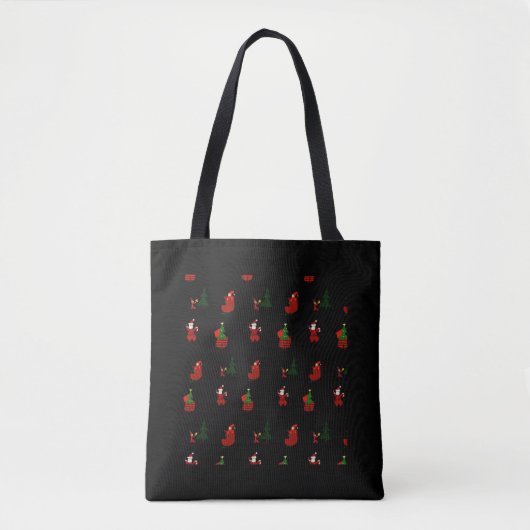 Ein hässliches Weihnachtsmuster Tasche (Vorderseite)