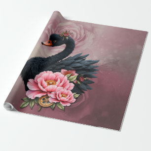 Ein Hauch von Rose und Schwanenglanz.  Geschenkpapier