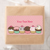 Ein Haufen Cupcakes Buchzeichen Labels (Insitu)