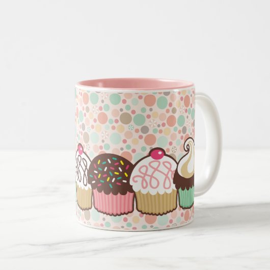 Ein Haufen Cupcakes Tasse (VorderseiteRechts)