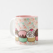 Ein Haufen Cupcakes Tasse (Vorderseite Links)