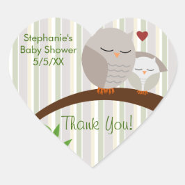 Ein Haufen eines Babyduschgeschlechts neutral Herz-Aufkleber