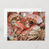 Ein Haufen gekochter Hummer- und Kräutertees-Musch Postkarte (Vorne/Hinten)