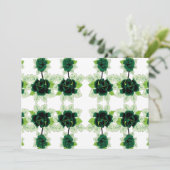 ein Haufen grüner Blume auf weißem Hintergrund Programm (Stehend Vorderseite)