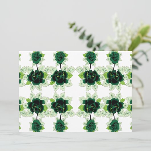 ein Haufen grüner Blume auf weißem Hintergrund Programm (Stehend Vorderseite)