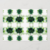 ein Haufen grüner Blume auf weißem Hintergrund Programm (Vorderseite)