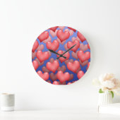 Ein Haufen Herz Große Wanduhr (Zuhause)