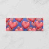 Ein Haufen Herz Mini Visitenkarte (Rückseite)
