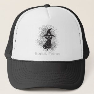 Ein Haufen Hocus Pocus Black Cat Art Illustration Truckerkappe