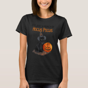 Ein Haufen Hokuspokus schwarze Katze Halloween T-Shirt
