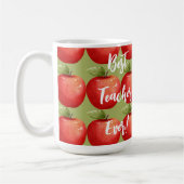 Ein Haufen köstlicher Red Apples Bester Lehrer jem Kaffeetasse (Links)
