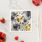 Ein Haufen musikalischer Noten Serviette (Beispiel)