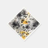 Ein Haufen musikalischer Noten Serviette (Ecke)