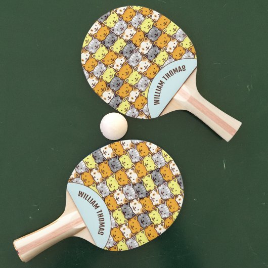 Ein Haufen Muster Personalisiert Ping Pong Pad Tischtennis Schläger
