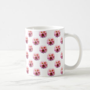 Ein Haufen rosafarbener Milchprodukte Kaffeetasse