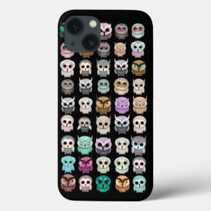 Ein Haufen süßer Eulen-Design iPhone 13 Hülle