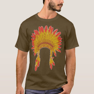 Ein Häuptlingsfederkopfschmuck T-Shirt
