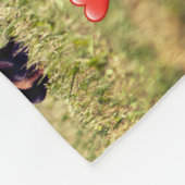 Ein Haus, das keine Zuhause-Dackel ist Fleecedecke (Ecke)