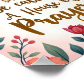 Ein Haus des Gebet 8" x 10" Mauer Poster (Ecke)