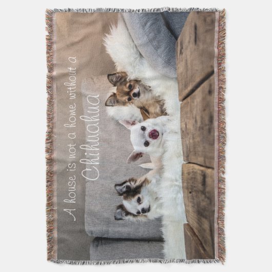 Ein Haus ist kein Zuhause Chihuahua-Throw-Blanket Decke (Vorderseite Vertikal)