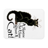 "Ein Haus ist keine Zuhause ohne Katze" - Magnet (Horizontal)